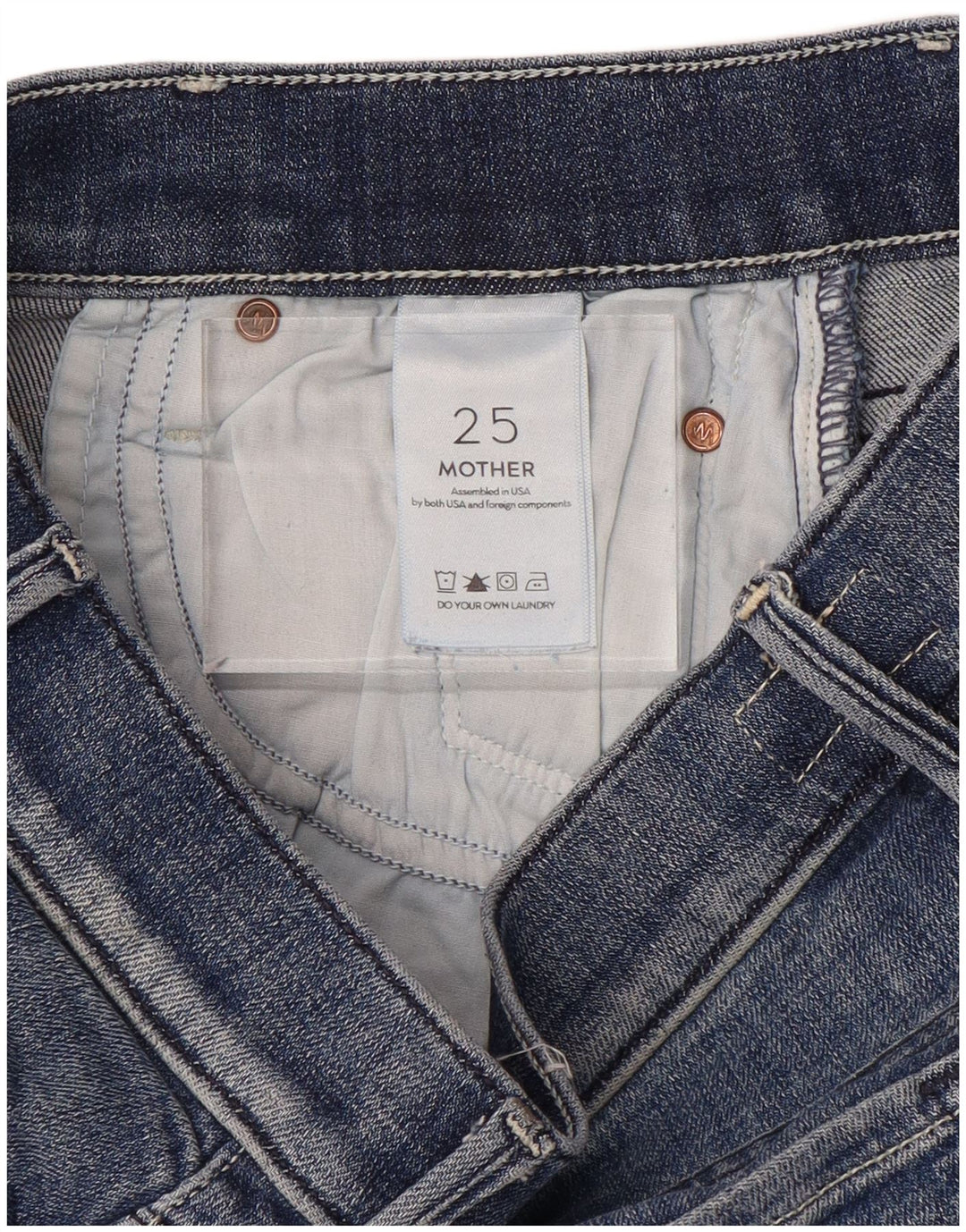Mother Damen Jeansrock W25 XS Blau