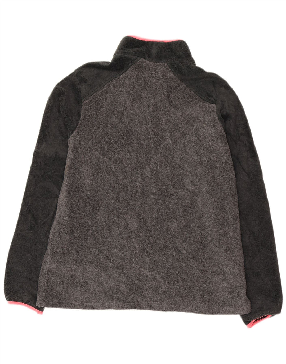 Columbia Damen-Fleecepullover mit Knopfkragen, UK 14, Mittelgrau, Farbblock
