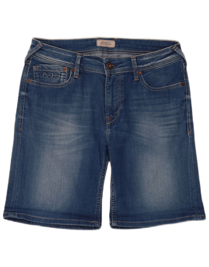 PEPE JEANS Damen-Jeansshorts mit normaler Passform, W30, mittelblaue Baumwolle