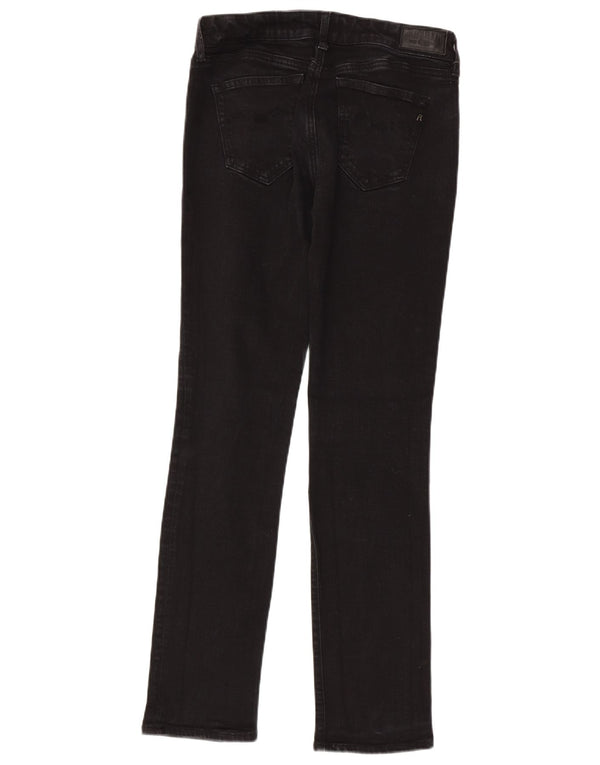 REPLAY Damen Vicky Slim Jeans W29 L32 Schwarze Baumwolle