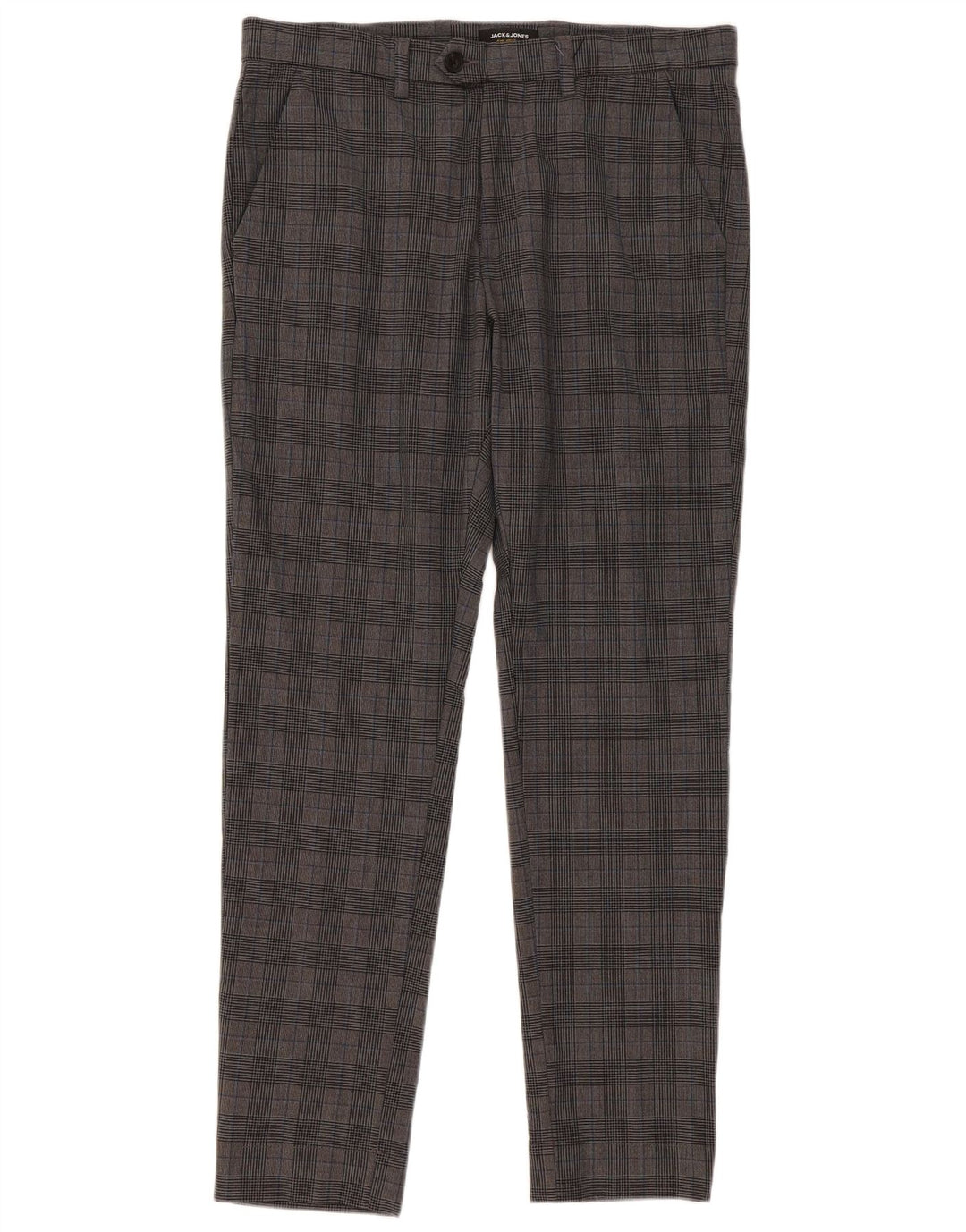 Jack & Jones Herren Slim Anzughose W33 L32 Grau kariert