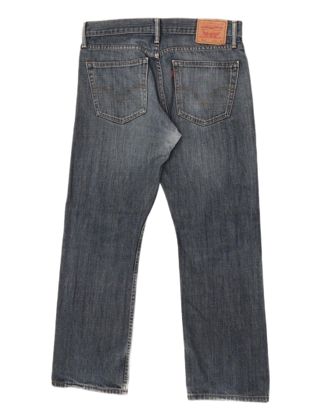Levi's Herren 514 Slim Straight Jeans W34 L40 Blaue Baumwolle