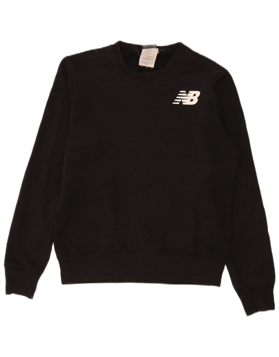New Balance Herren-Sweatshirt mit Grafik, Größe S, schwarze Baumwolle