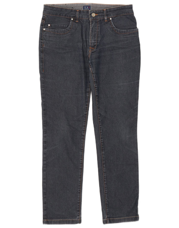 Trussardi Damen Slim Jeans W28 L28 Blaue Baumwolle