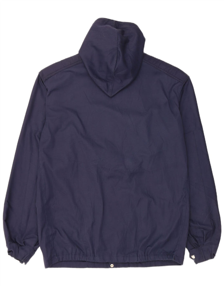 Vintage Herren-Utility-Jacke mit Kapuze IT 54 2XL Marineblau