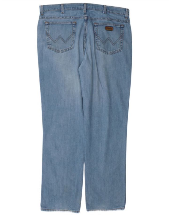 Wrangler Herren Texas Stretch Straight Jeans W38 L32 Blaue Baumwolle