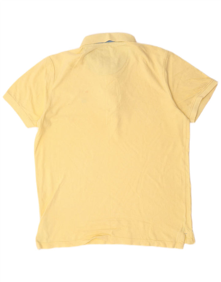 Crew Clothing Herren-Poloshirt aus mittelgelber Baumwolle