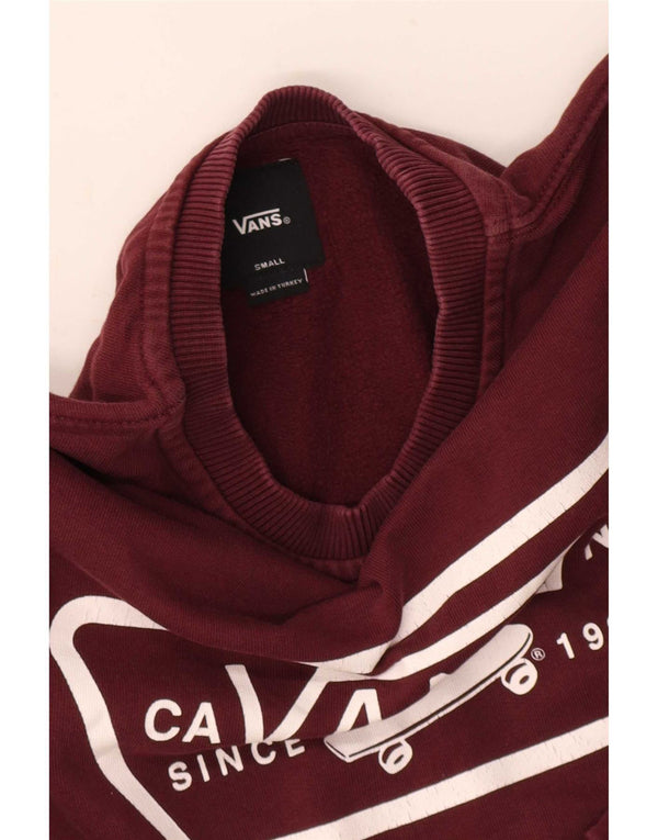 Vans Herren Grafik-Sweatshirt-Pullover, klein, Burgunderrot
