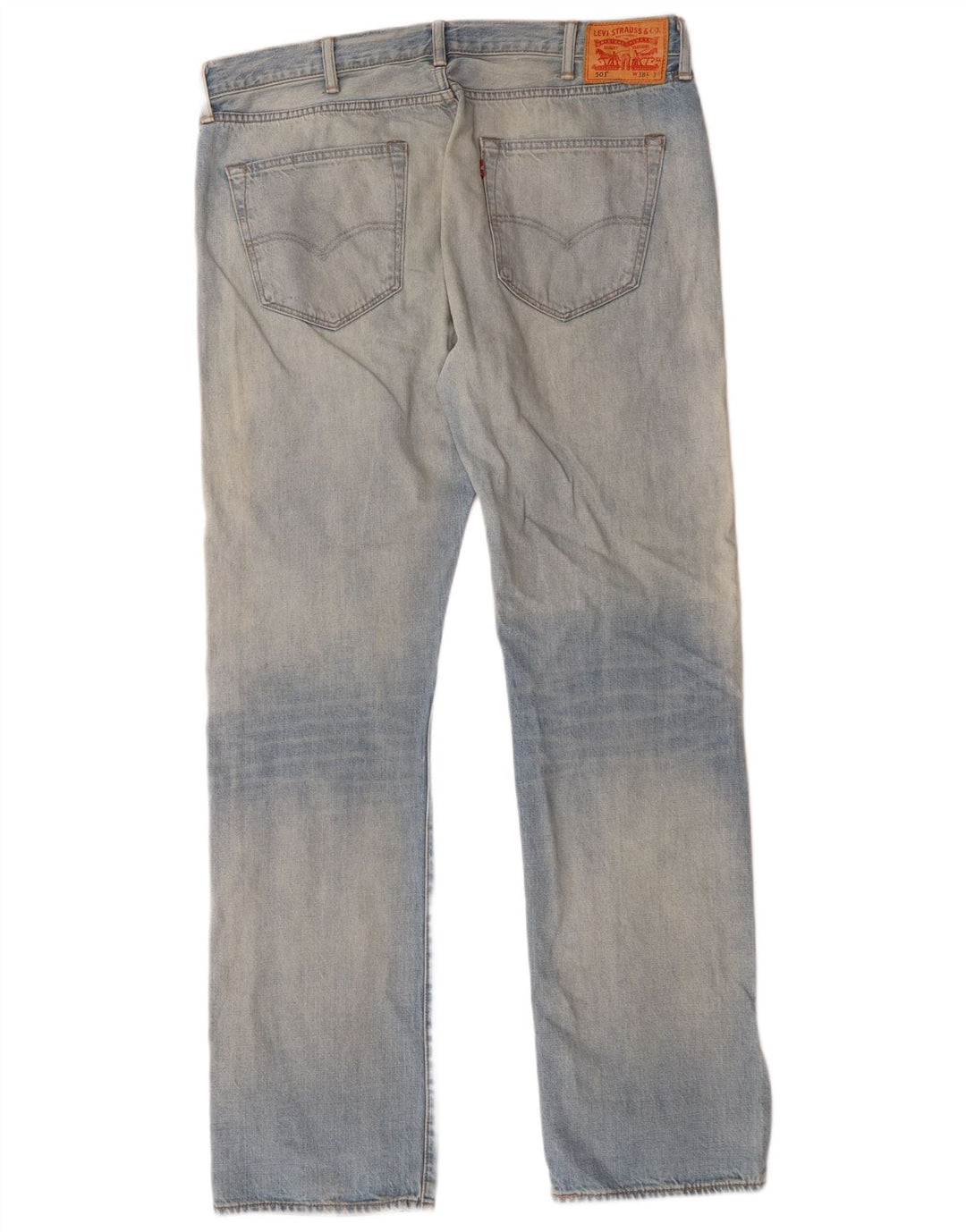 Levi's Herren 501 Straight Jeans W38 L34 Blaue Viskose