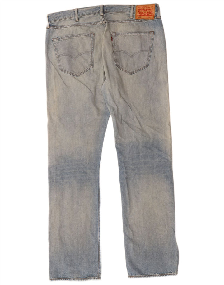 Levi's Herren 501 Straight Jeans W38 L34 Blaue Viskose
