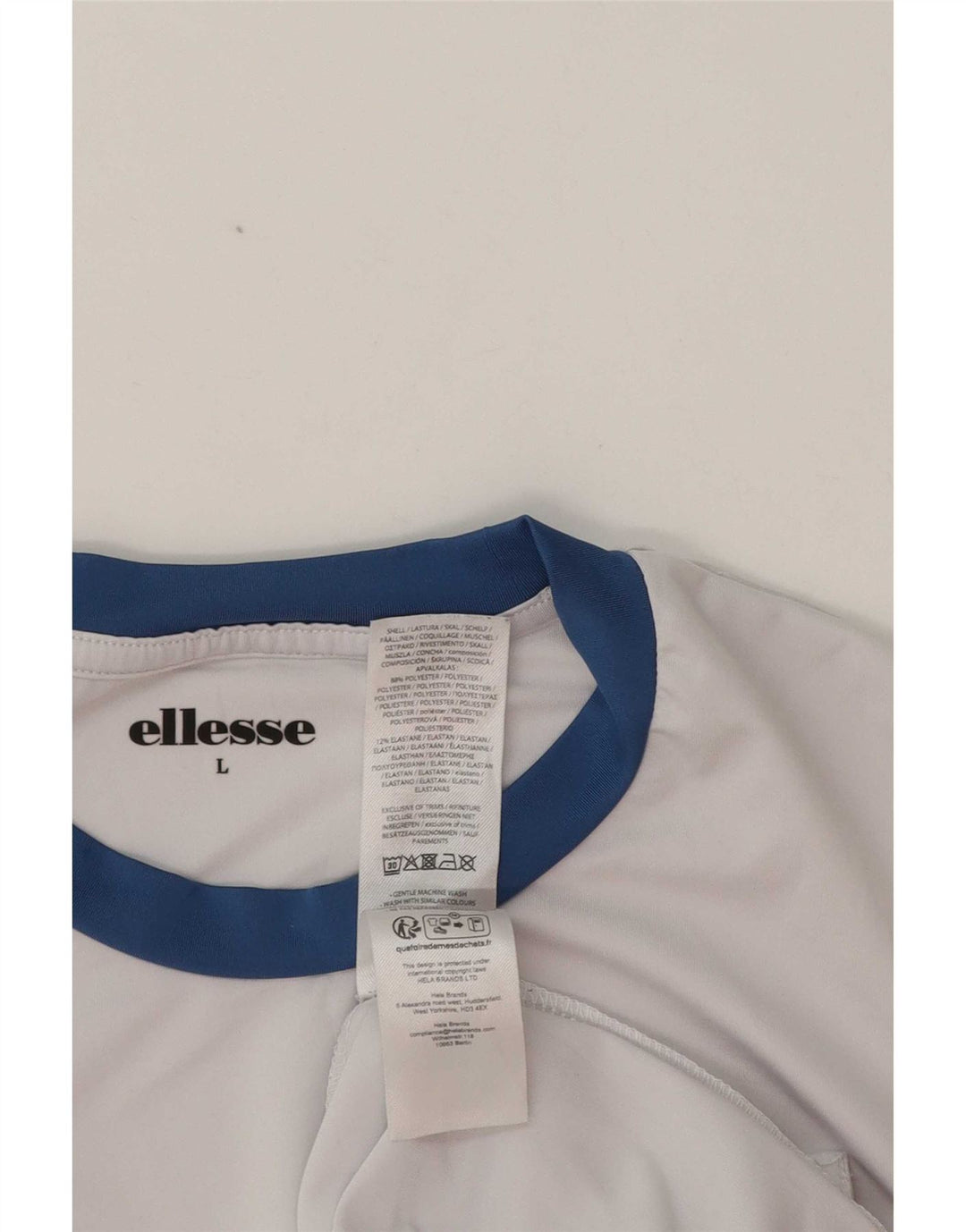 Ellesse Herren T-Shirt Large Weiß Polyester
