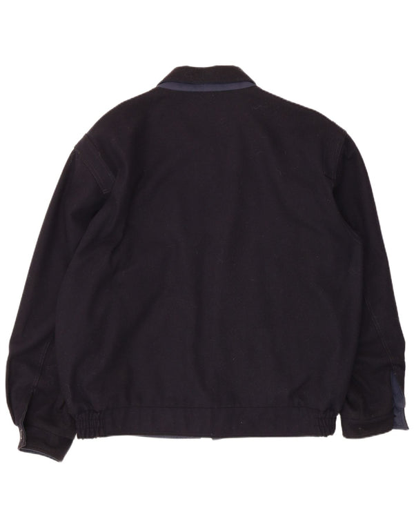 Vintage Herren Bomberjacke UK 42 XL Marineblau