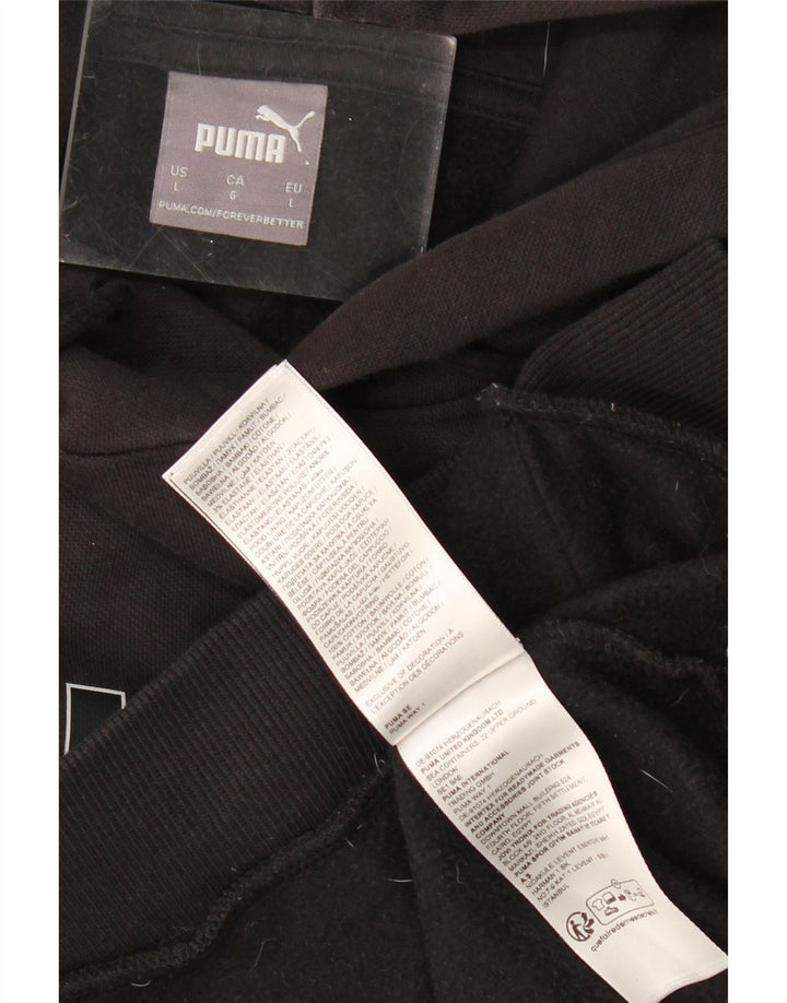 PUMA Herren Graphic Hoodie Pullover Große schwarze Baumwolle