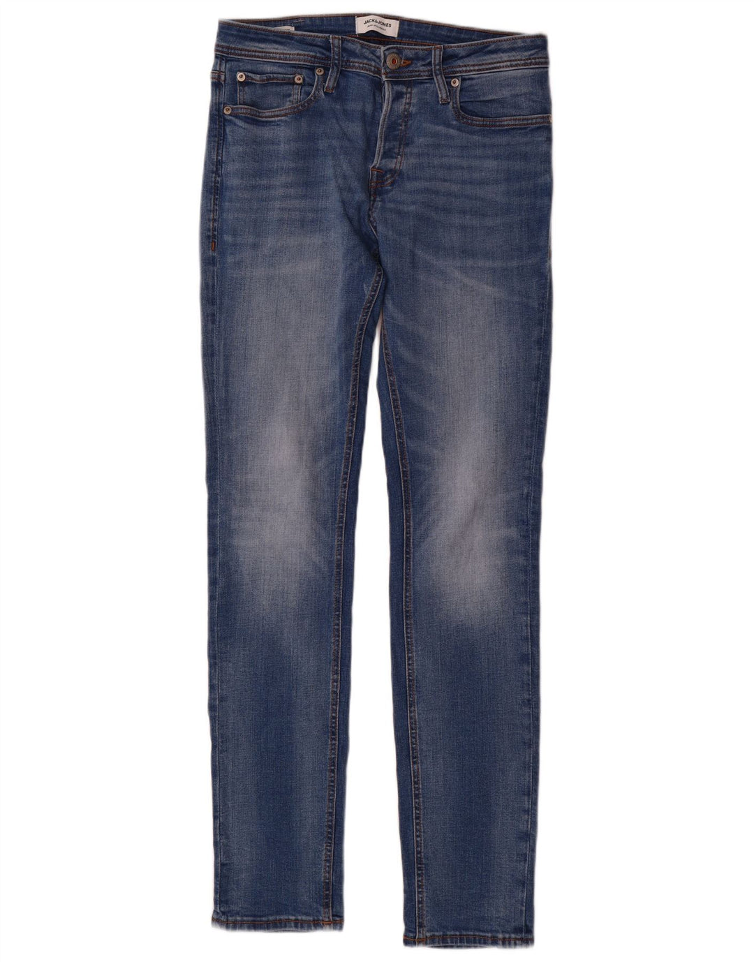 Jack & Jones Herren Tim Slim Jeans W30 L34 Blau Baumwolle
