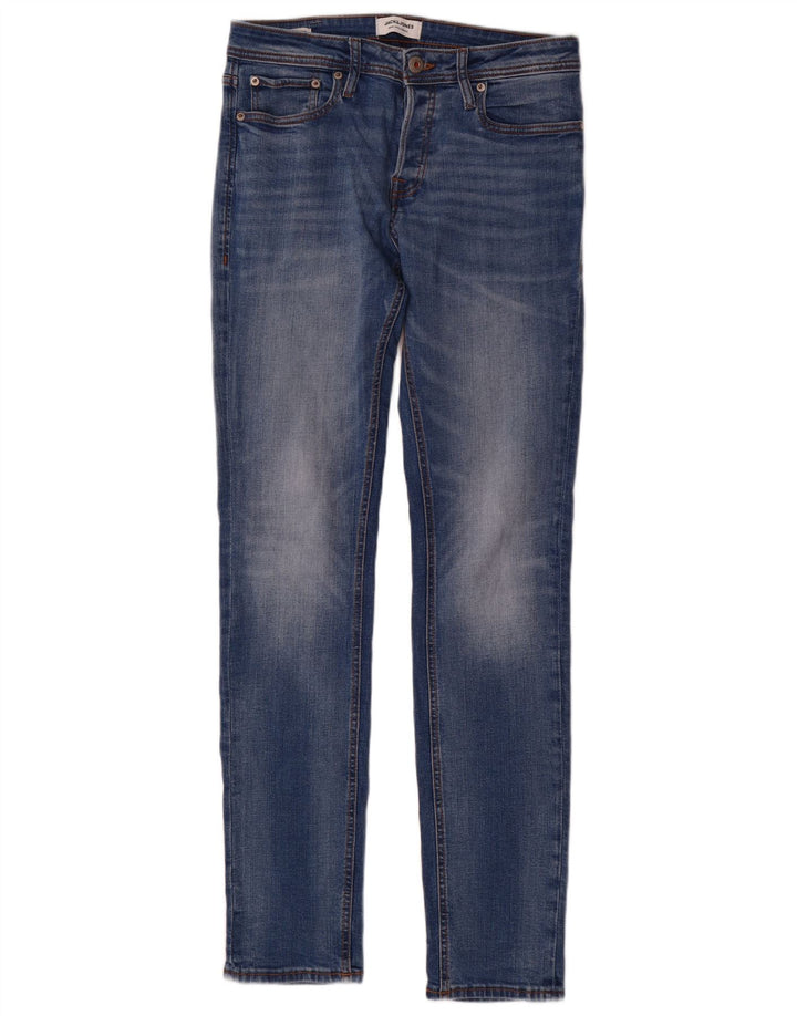 Jack & Jones Herren Tim Slim Jeans W30 L34 Blau Baumwolle