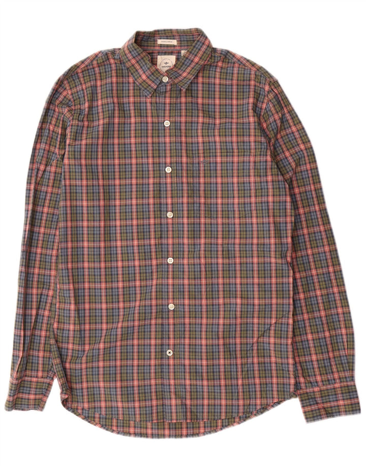 DOCKERS Slim-Fit-Hemd für Herren, klein, mehrfarbig, kariert, Baumwolle