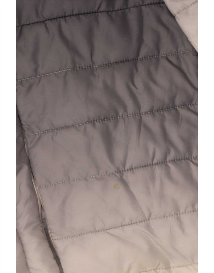 Ellesse Womens Hooded Wattierte Jacke UK 14 Mittel Marineblau Farbblock