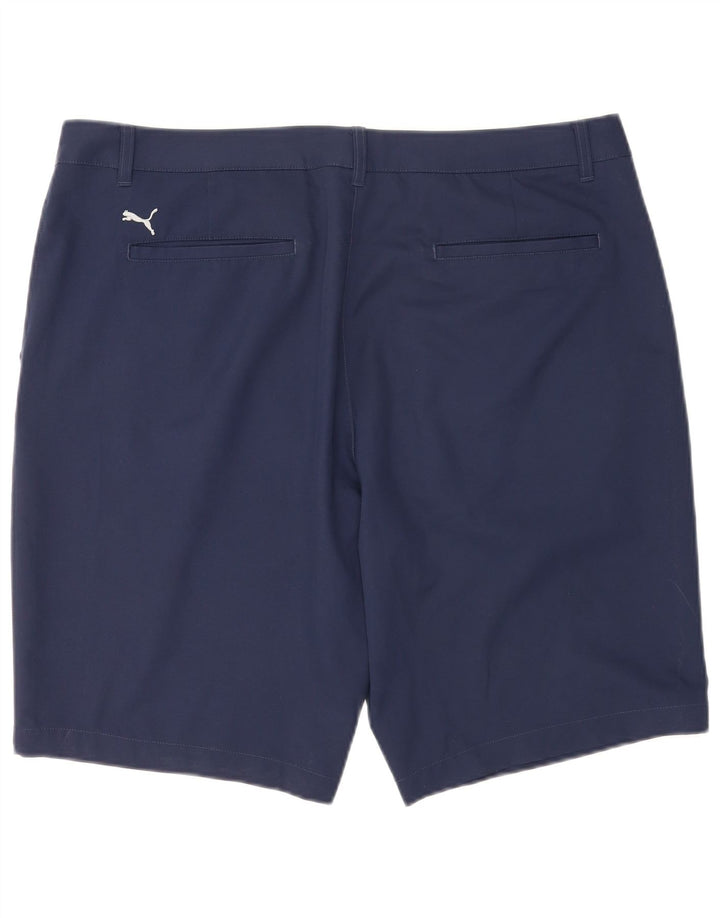 Puma Herren Chino Shorts W38 XL Marineblau Polyester