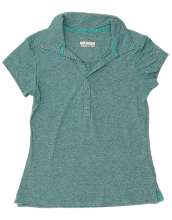 Columbia Damen Omni-Wick Poloshirt UK 10 Small Türkis meliert