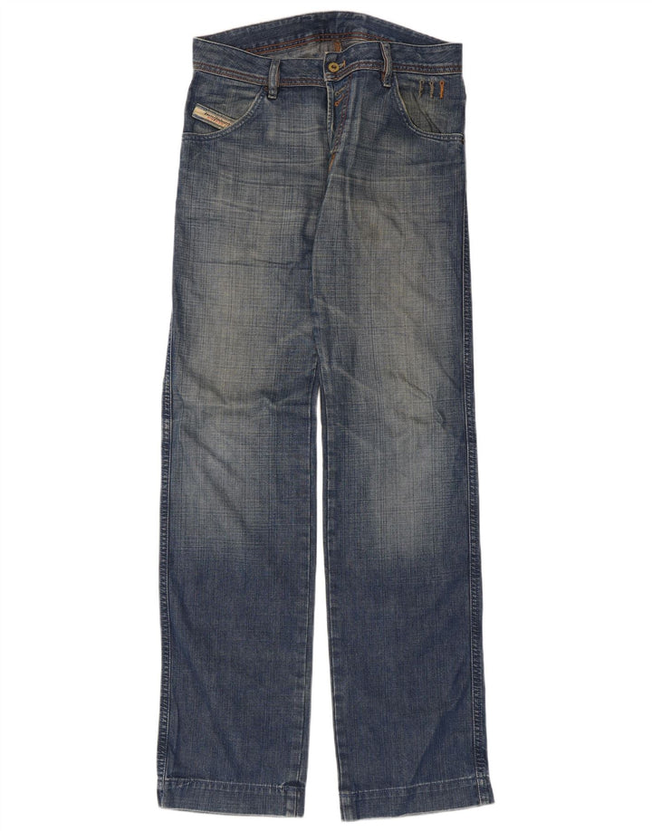 Diesel Herren Straight Jeans W29 L35 Blaue Baumwolle