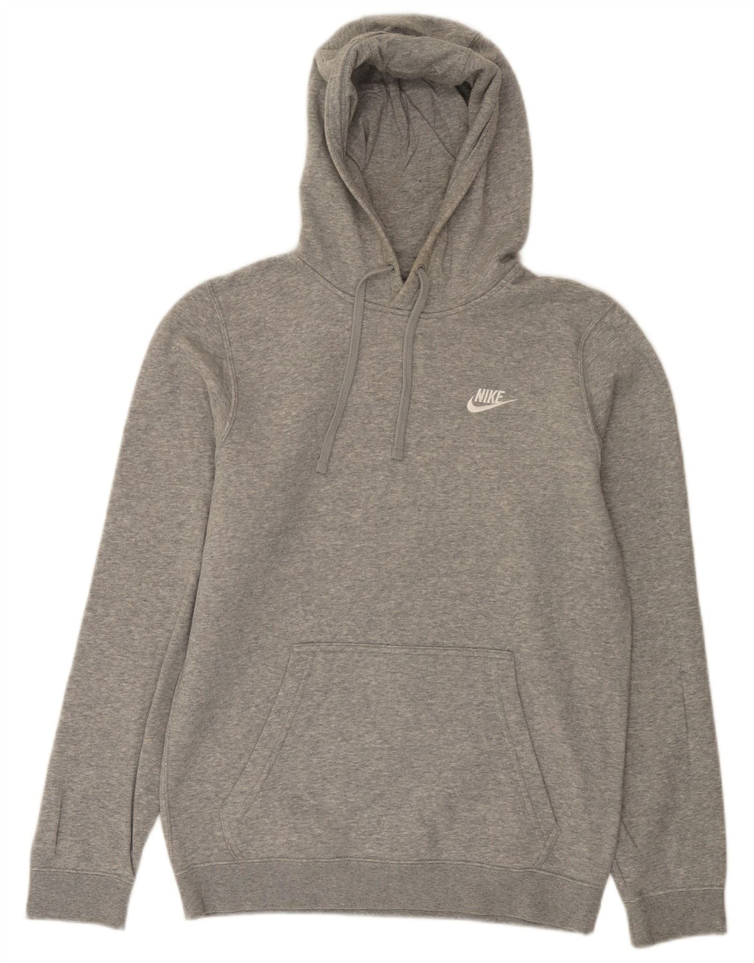 Nike Mens Hoodie Jumper Small Grey Flecked Cotton