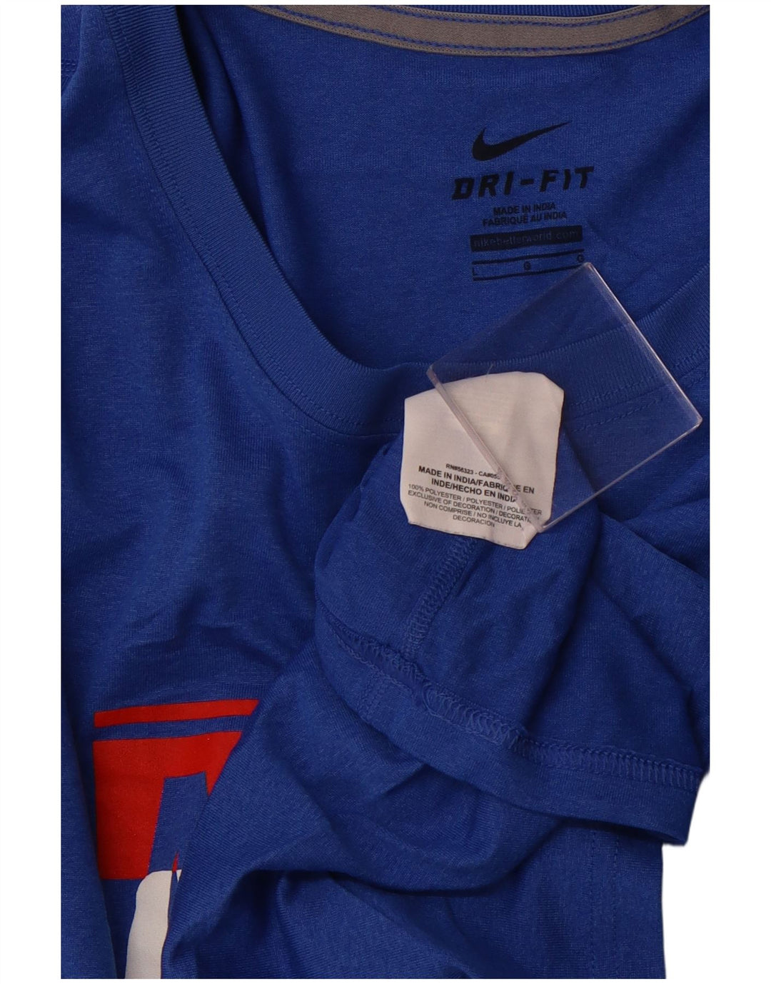 NIKE Damen Allen Basketball Graphic T-Shirt Top UK 14 Large Blau