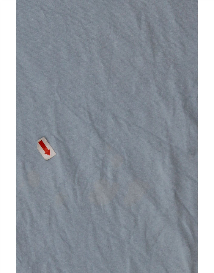 TIMBERLAND Herren Grafik-T-Shirt-Oberteil aus mittelblauer Baumwolle