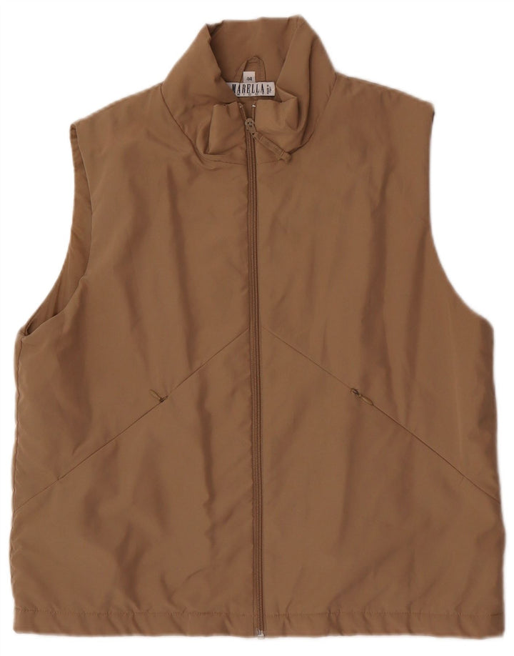Marella Damen Weste IT 44 Mittelbraunes Polyester