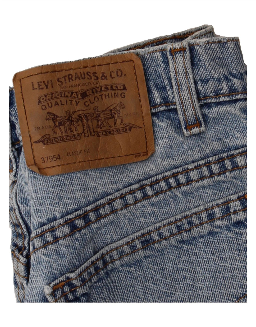 LEVI'S Womens Classic High Waist Denim Hot Pants  W26 Small Blue Vintage Levi's and Second-Hand Levi's from Messina Hembry 