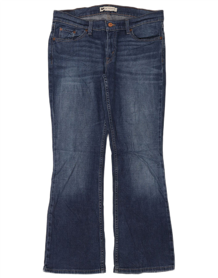 Levi's Damen 524 Super Low Bootcut Jeans W31 L30 Blaue Baumwolle