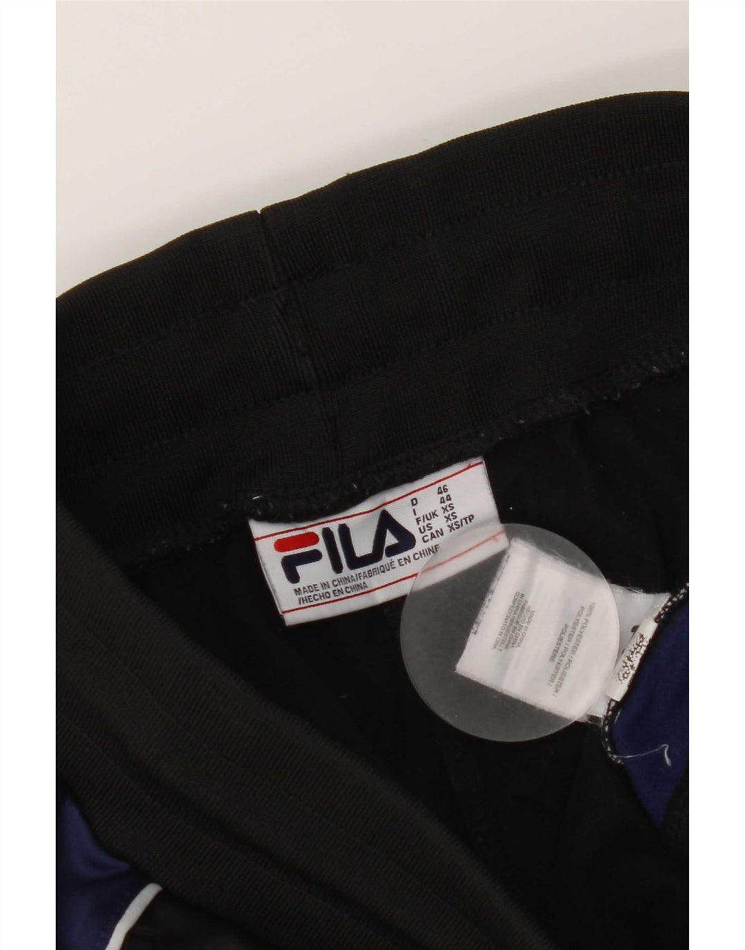 Fila Herren-Trainingshose, Jogginghose, XS, Schwarz, Farbblock-Polyester
