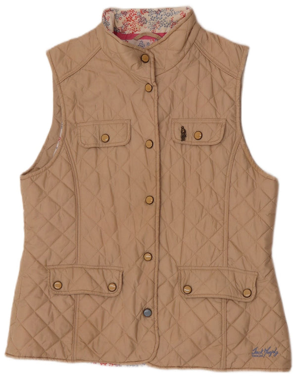 Jack Murphy Damen Steppweste UK 16 Large Beige Nylon