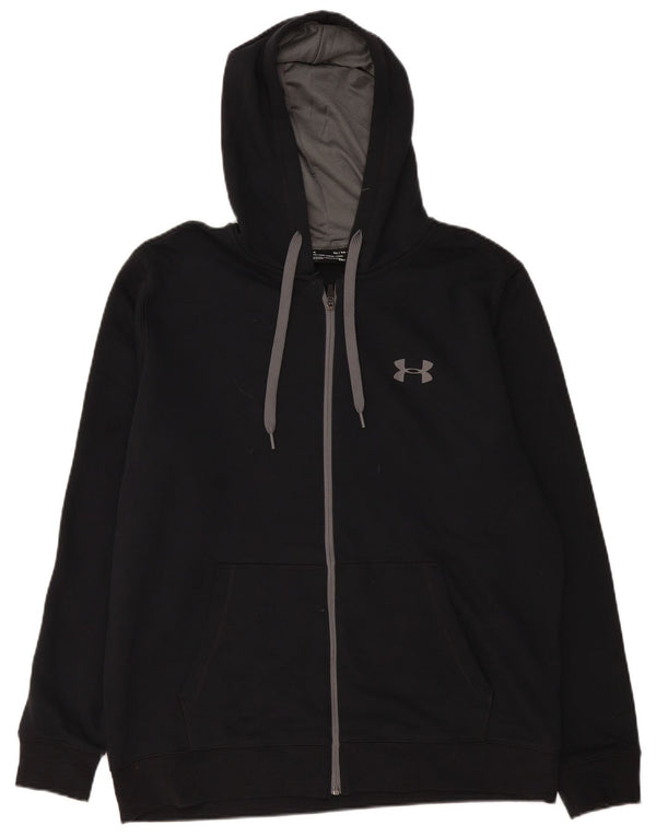 Under Armour Herren Cold Gear Zip Hoodie Pullover XL Schwarz Baumwolle