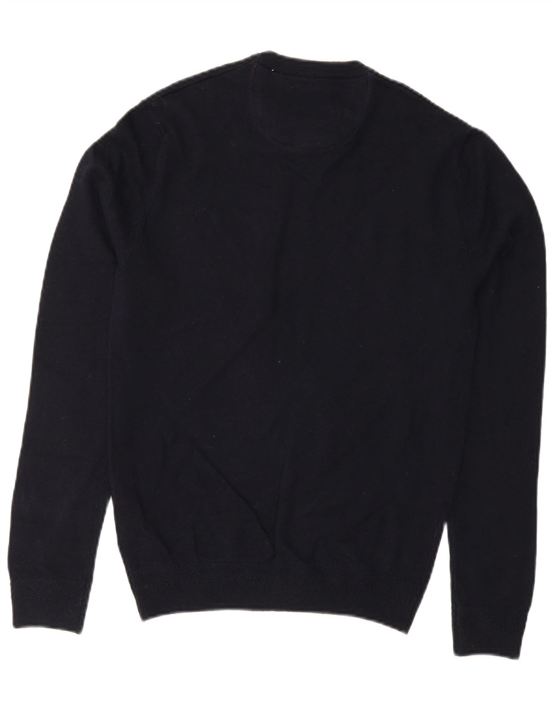 JACK WILLS Mens Crew Neck Jumper Sweater Small Navy Blue Cotton