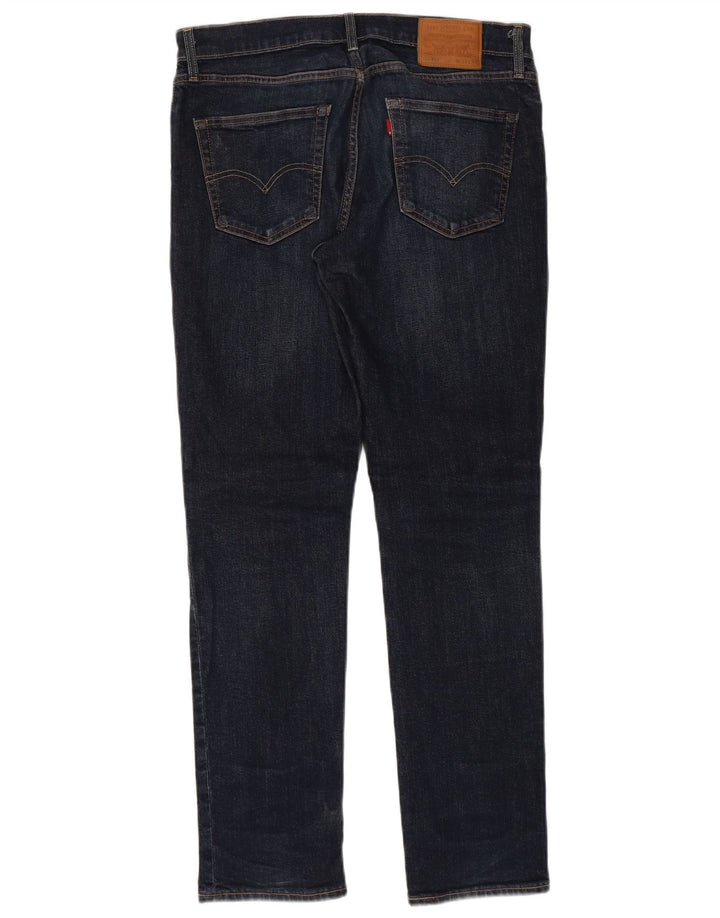 LEVI'S Mens 511 Slim Jeans W34 L32 Navy Blue Cotton