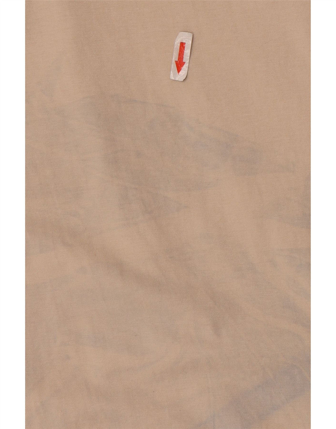 Zara Herren T-Shirt Top Large Beige Baumwolle