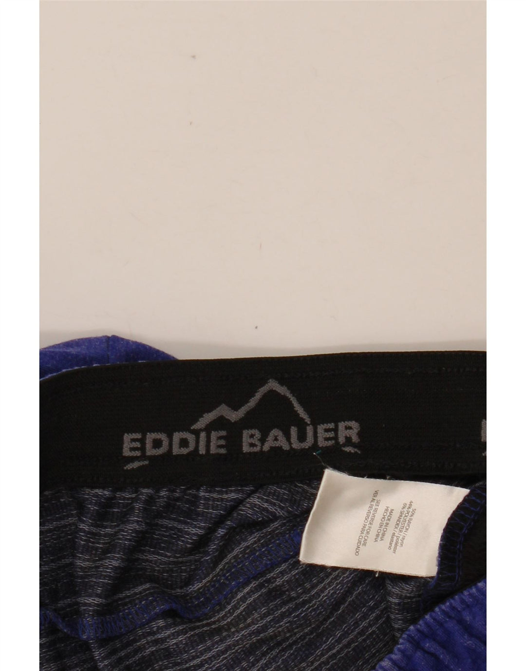 EDDIE BAUER Herren Sportshorts Small Blue Rayon