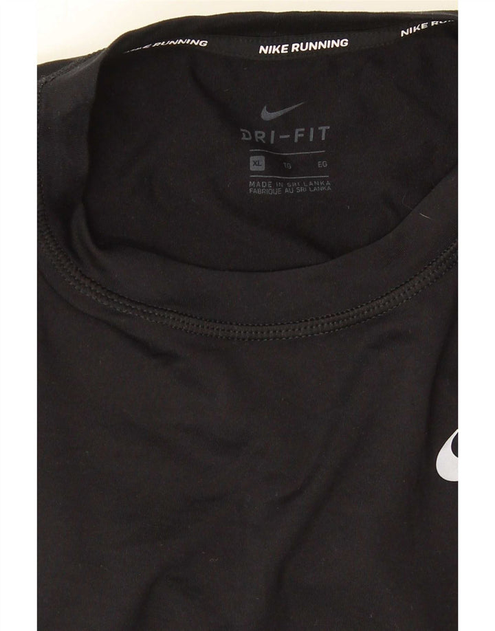 Nike Herren Dri Fit Top Langarm XL Schwarz