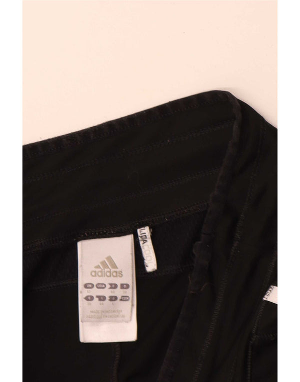 Adidas Damen Bermuda Sport Shorts UK 12 Medium Schwarz Polyester