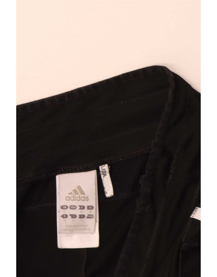 Adidas Damen Bermuda Sport Shorts UK 12 Medium Schwarz Polyester