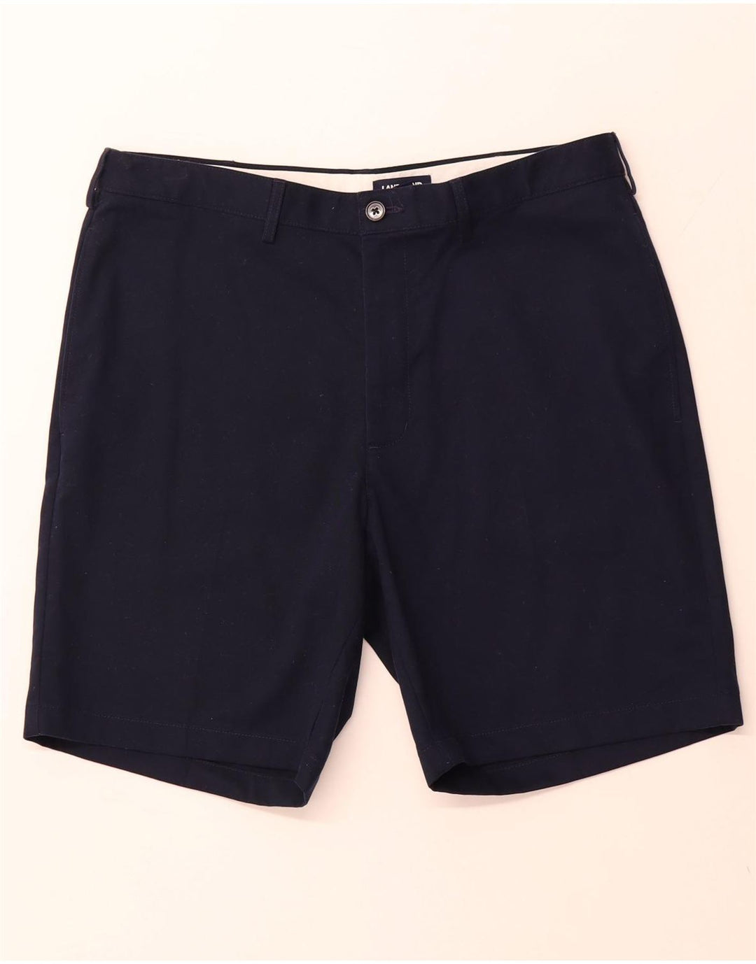 LANDS END Herren-Chino-Shorts, W36, groß, marineblau, Baumwolle