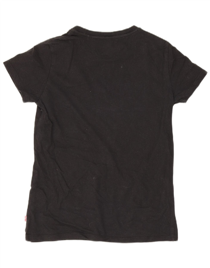 Levi's Damen Graphic T-Shirt Top UK 2 2XS Schwarz