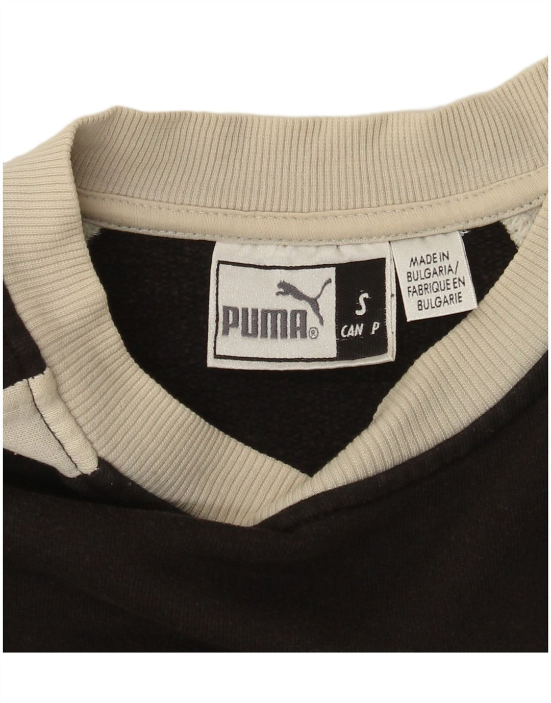 Puma Herren-Sweatshirt mit Grafik, Größe S, Schwarz, Farbblock