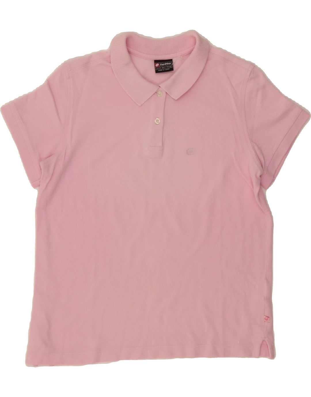 LOTTO Womens Polo Shirt UK 14 Large Pink Vintage Lotto and Second-Hand Lotto from Messina Hembry 