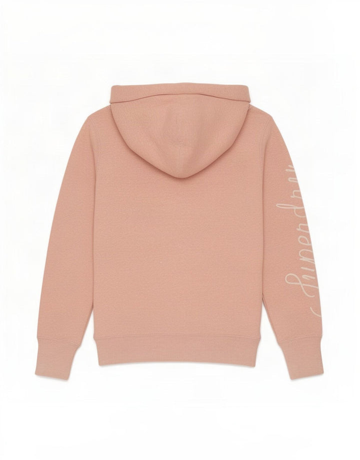 Superdry Damen-Kapuzenpullover mit grafischem Reißverschluss, UK 14, mittelrosa, Polyester