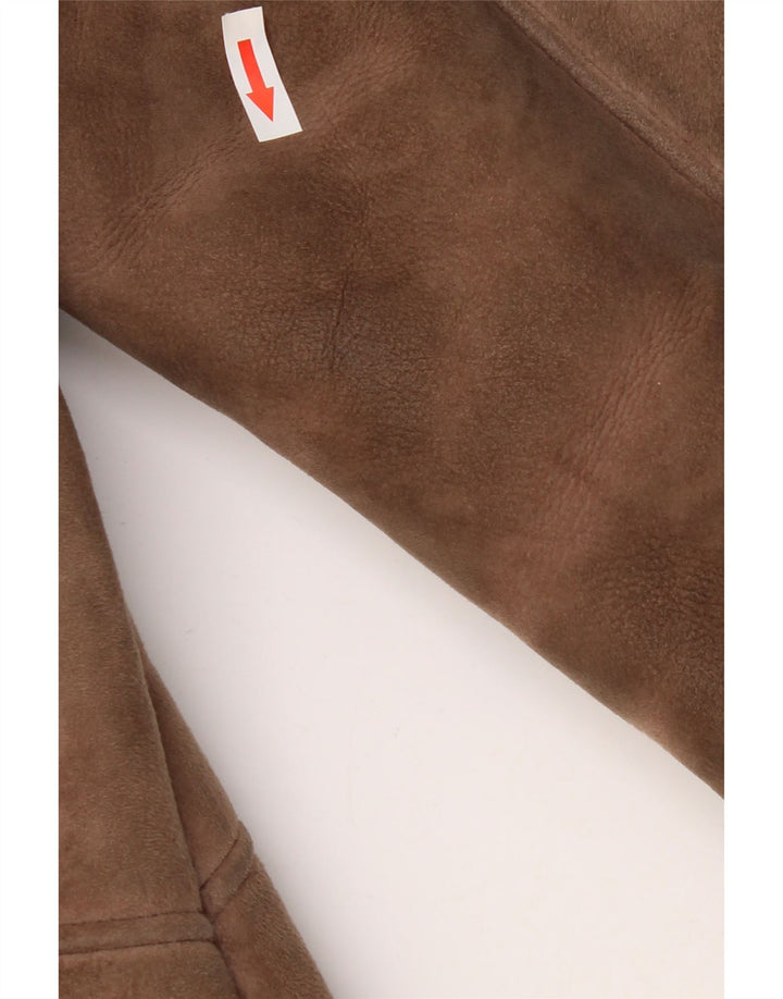 Nurseys Damen Shearling Jacke UK 16 Large Braunes Schaffell