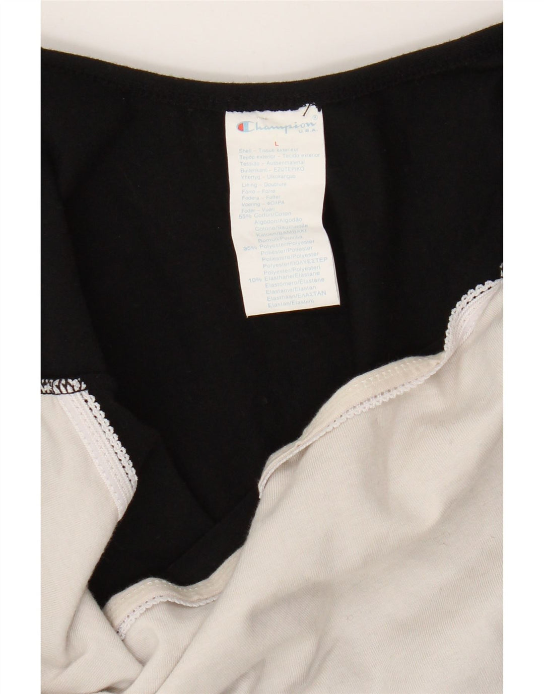 Champion Damen-Body, UK-Größe 44, Größe L, Schwarz, Baumwolle