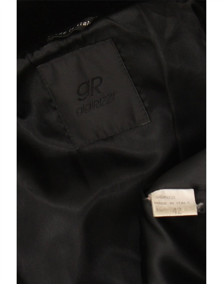 Gigi Rizzi Damen Wattierte Jacke IT 42 Mittelschwarzes Acetat