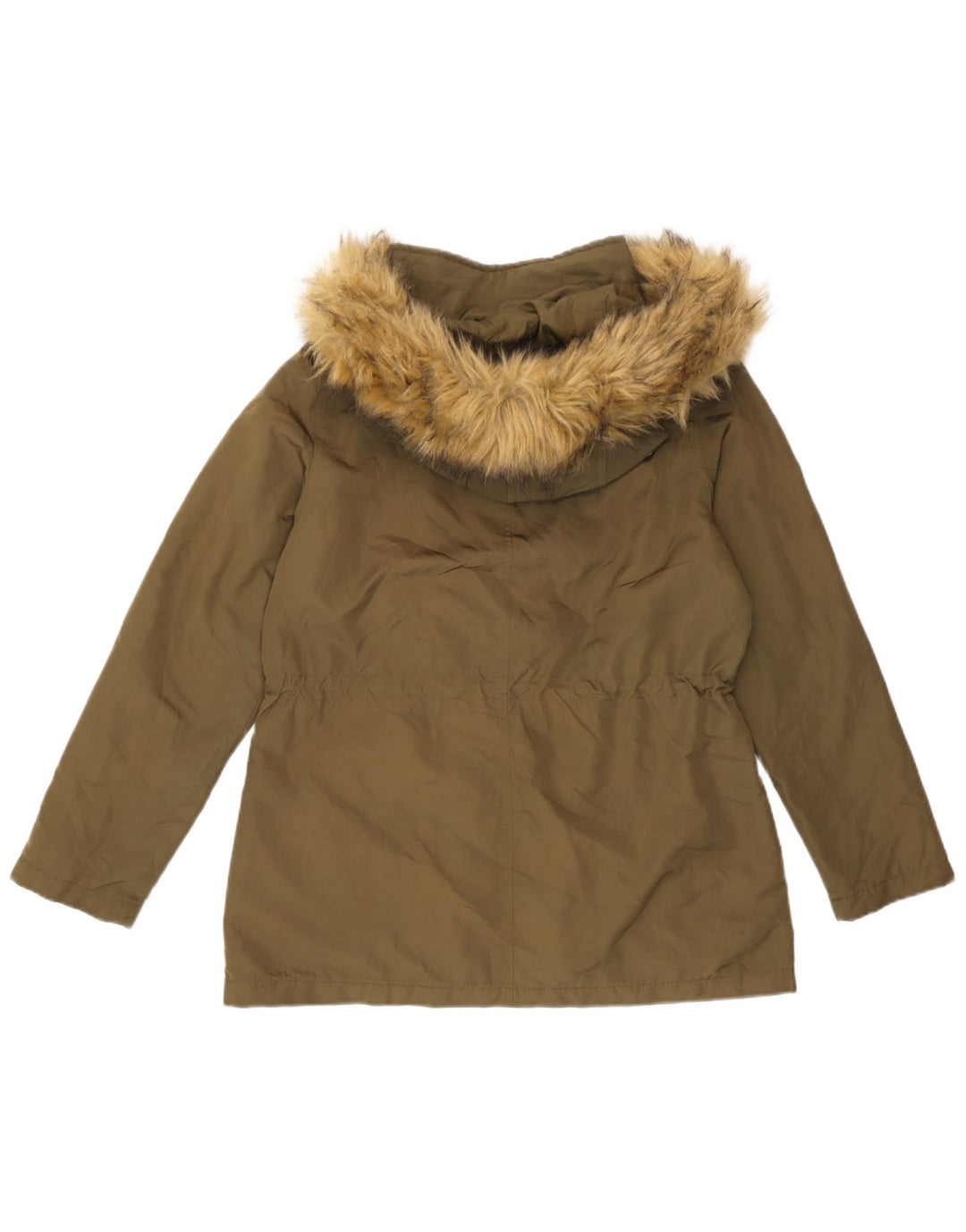 Marks & Spencer Damen-Regenjacke mit Kapuze, übergroß, Gr. 8, Khaki