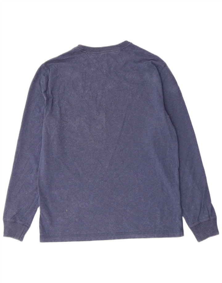 TOMMY HILFIGER Herren New York Graphic Top Langarm Mittelblau